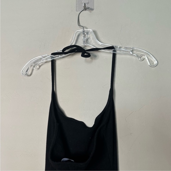 Naked Wardrobe | Size Large Black snatched bodysuit jumpsuit halter onesie - Picture 3 of 11